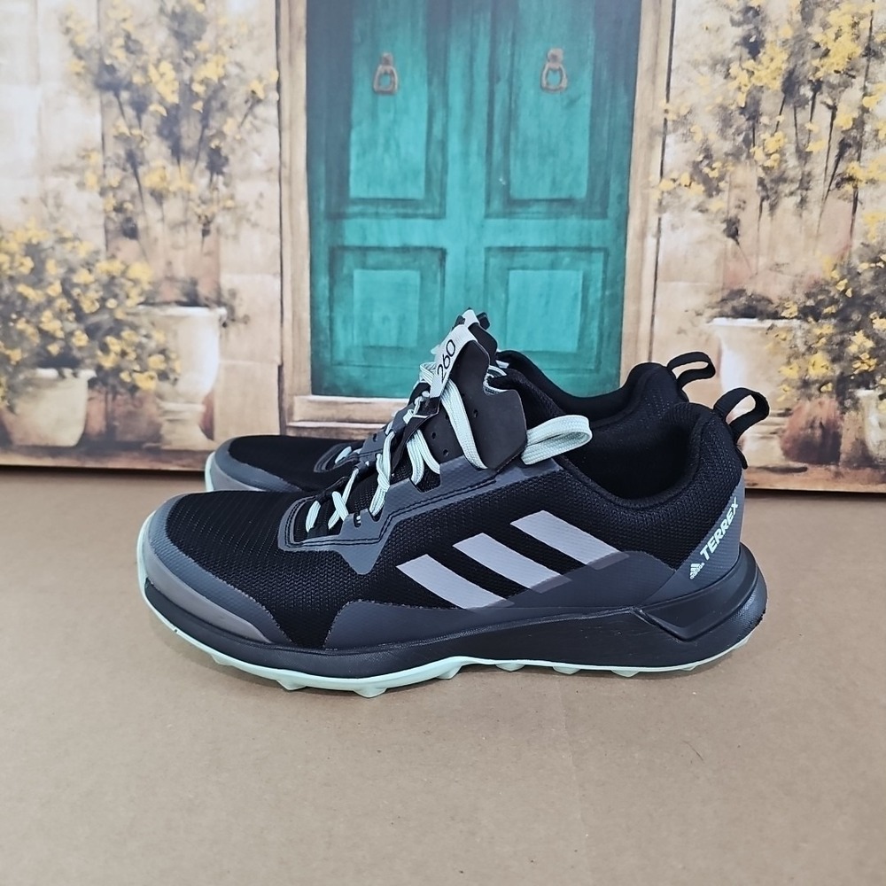 Adidas Terrex 260 Shoes Womens 7.5 Black Gray Trail Running Hiking Continental